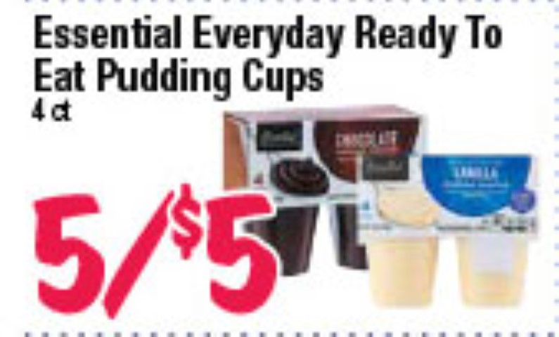 Essential Everyday  Ready To Eat Pudding Cups